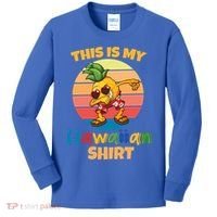 Dabbing Pineapple Sunglasses Boys This Is My Hawaiian Gift Kids Long Sleeve Shirt thumb 0