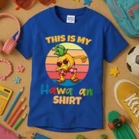 Dabbing Pineapple Sunglasses Boys This Is My Hawaiian Gift Kids T-Shirt thumb 3