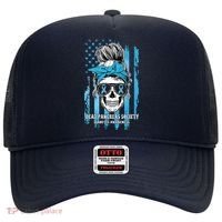 Dead Pancreas Society Diabetes Awareness Skull Messy Bun Hat thumb 0