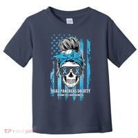 Dead Pancreas Society Diabetes Awareness Skull Messy Bun Toddler T-Shirt thumb 0