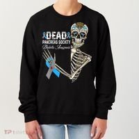 Dead Pancreas Society Diabetes Awareness Day Sugar Skeleton Women's Sweatshirt thumb 0