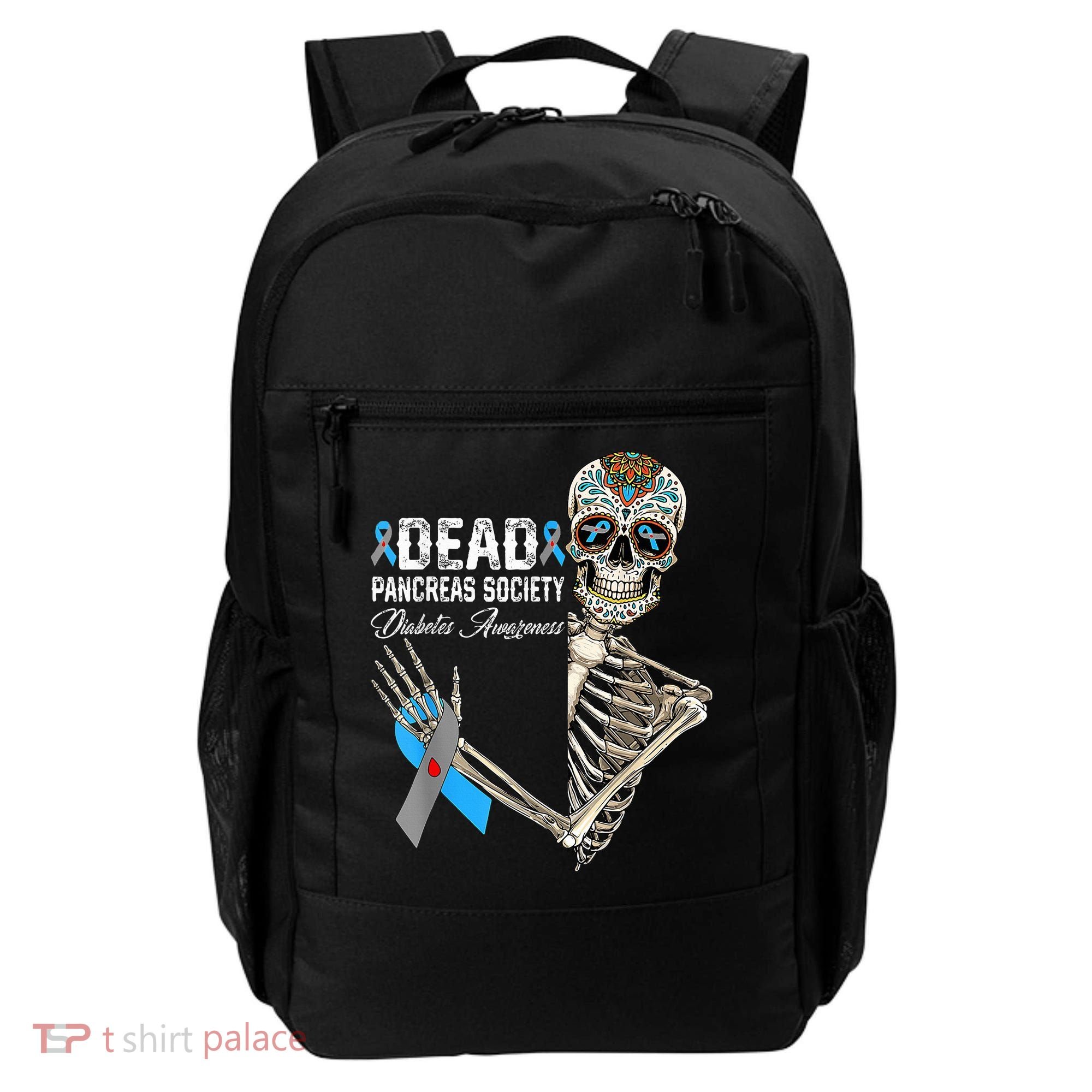 Dead Pancreas Society Diabetes Awareness Day Sugar Skeleton Backpack