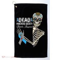 Dead Pancreas Society Diabetes Awareness Day Sugar Skeleton Golf Towel thumb 0