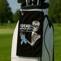 Dead Pancreas Society Diabetes Awareness Day Sugar Skeleton Golf Towel thumb 2