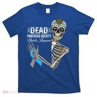 Dead Pancreas Society Diabetes Awareness Day Sugar Skeleton T-Shirt thumb 0