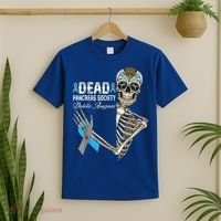 Dead Pancreas Society Diabetes Awareness Day Sugar Skeleton T-Shirt thumb 2