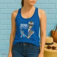 Dead Pancreas Society Diabetes Awareness Day Sugar Skeleton Women's Tank Top thumb 2