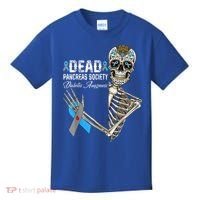 Dead Pancreas Society Diabetes Awareness Day Sugar Skeleton Kids T-Shirt thumb 0