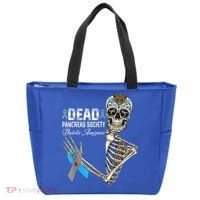 Dead Pancreas Society Diabetes Awareness Day Sugar Skeleton Tote Bag thumb 0