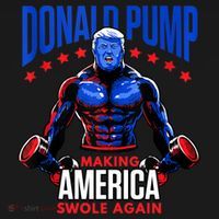 Donald Pump Swole America Gift Trump Weight Lifting Gym Fitness Women's Tank Top thumb 5