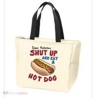 Dear Protesters Shut Up And Eat A Hot Dog Tote Bag thumb 3