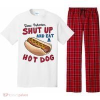 Dear Protesters Shut Up And Eat A Hot Dog Pajama Set thumb 0