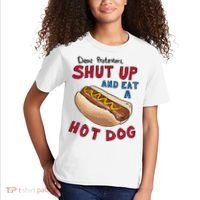 Dear Protesters Shut Up And Eat A Hot Dog Kids T-Shirt thumb 2