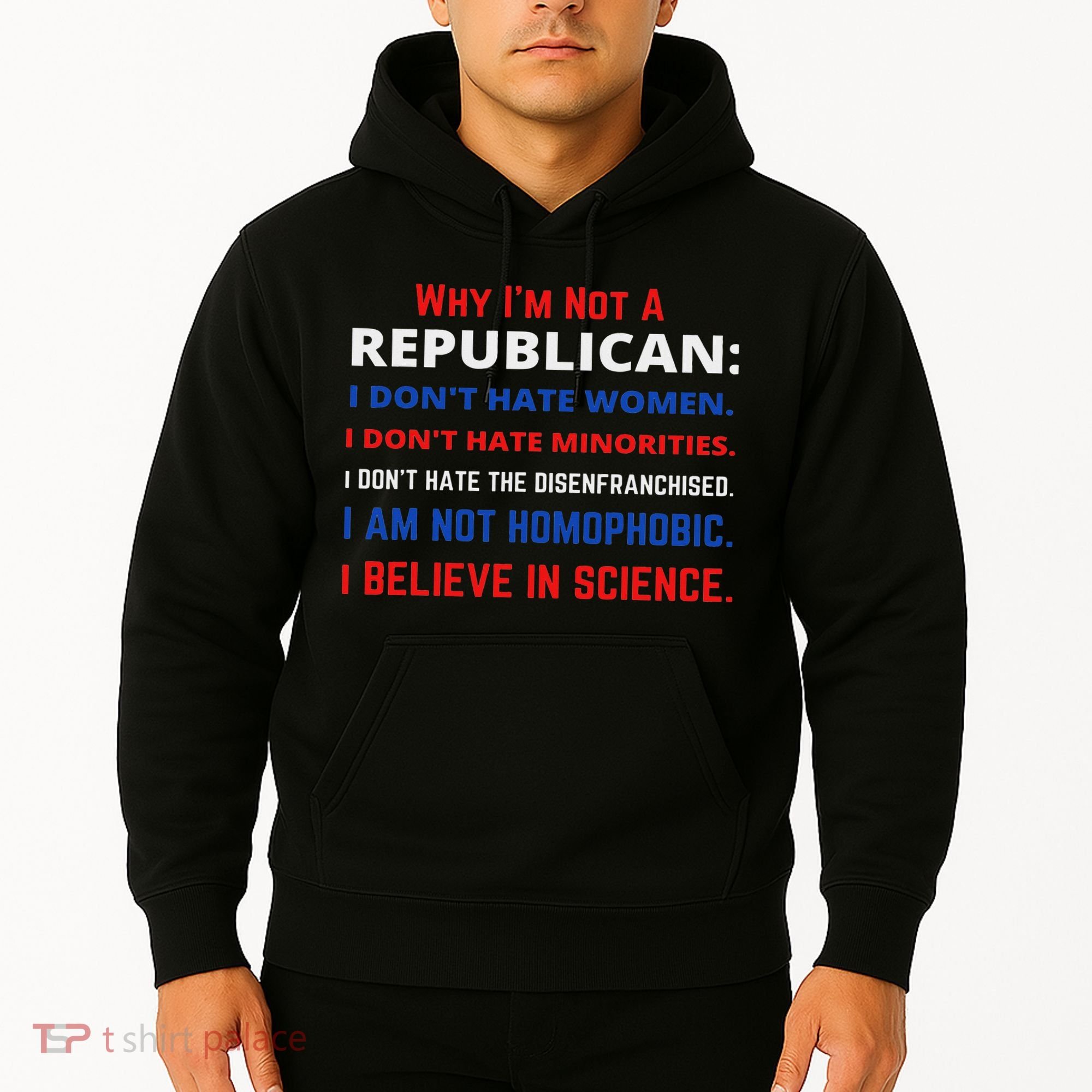 Daphne's Political S Why I'm Not A Republican Democratic Liberal Political Left Hoodie