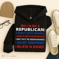 Daphne's Political S Why I'm Not A Republican Democratic Liberal Political Left Hoodie thumb 4