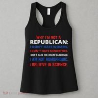 Daphne's Political S Why I'm Not A Republican Democratic Liberal Political Left Women's Tank Top thumb 3