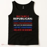 Daphne's Political S Why I'm Not A Republican Democratic Liberal Political Left Tank Top thumb 2