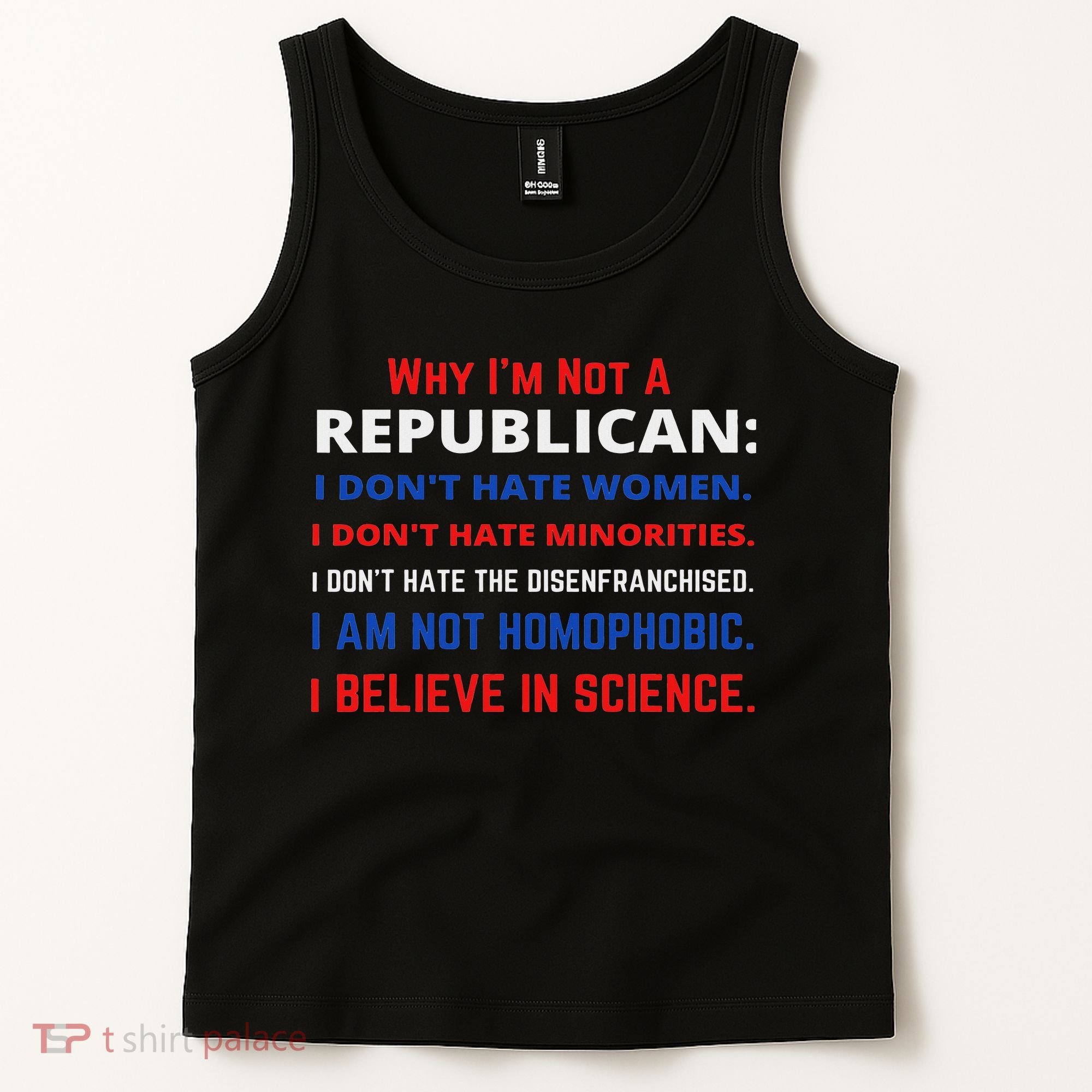 Daphne's Political S Why I'm Not A Republican Democratic Liberal Political Left Tank Top