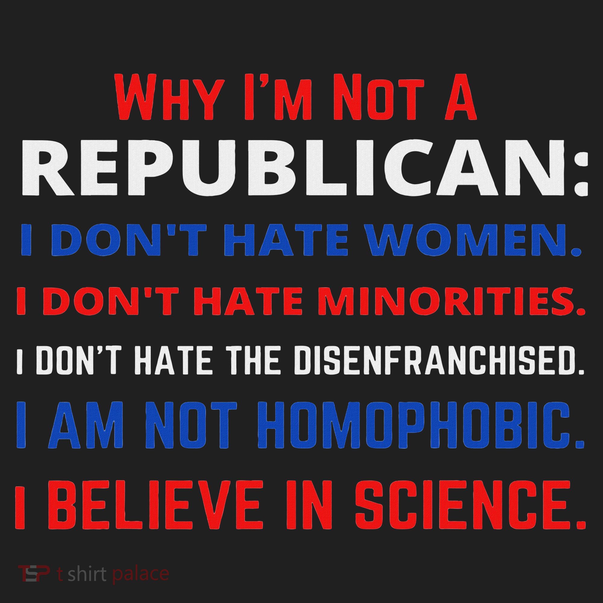 Daphne's Political S Why I'm Not A Republican Democratic Liberal Political Left Golf Towel