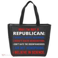 Daphne's Political S Why I'm Not A Republican Democratic Liberal Political Left Tote Bag thumb 0