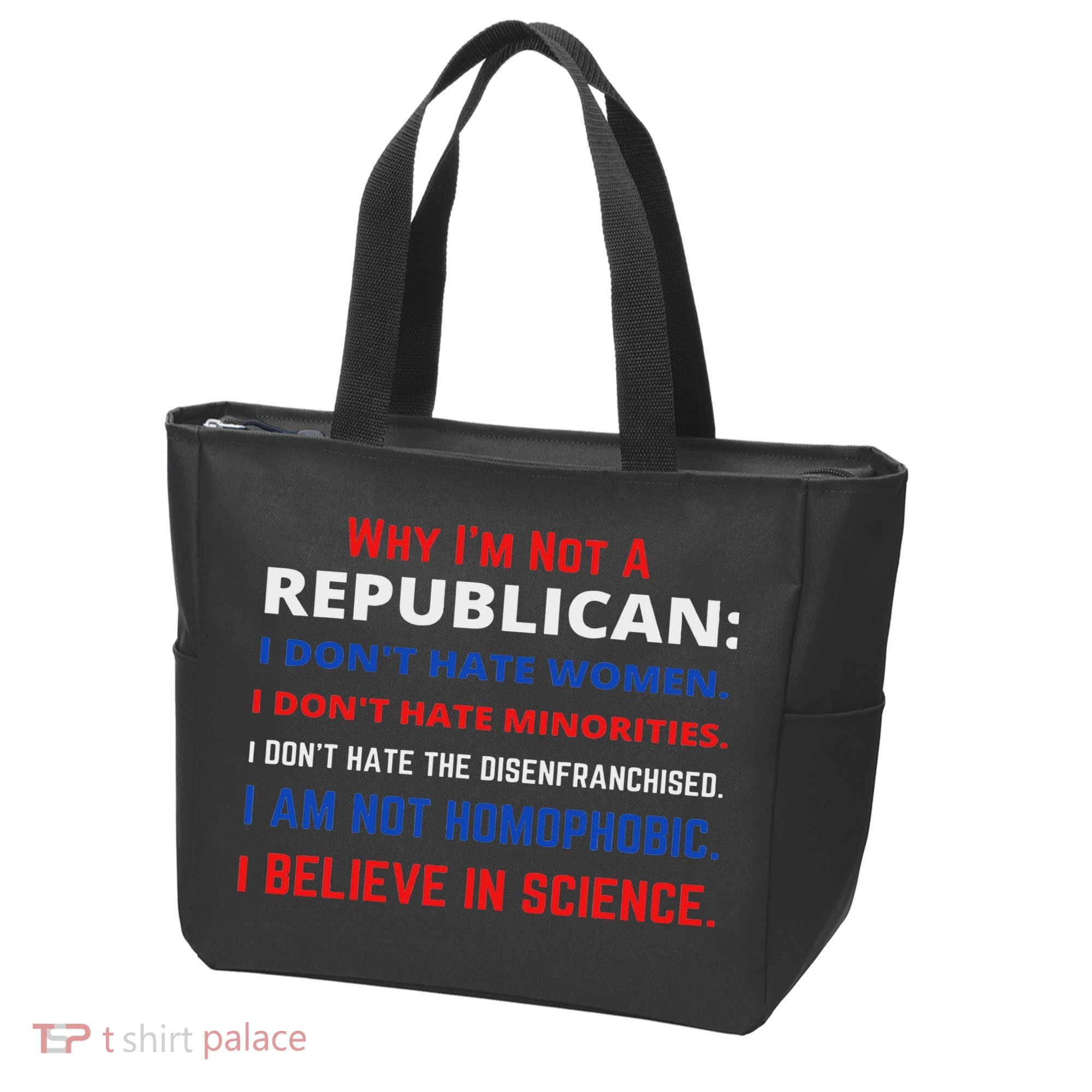 Daphne's Political S Why I'm Not A Republican Democratic Liberal Political Left Tote Bag
