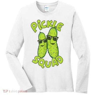 Dill Pickle Squad Design Pickle Squad Women's Long Sleeve Shirt