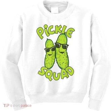 Dill Pickle Squad Design Pickle Squad Kids Sweatshirt