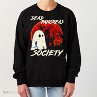Dead Pancreas Society Ghost Diabetes Awareness Halloween Women's Sweatshirt thumb 0