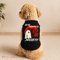 Dead Pancreas Society Ghost Diabetes Awareness Halloween Doggie Tank thumb 2