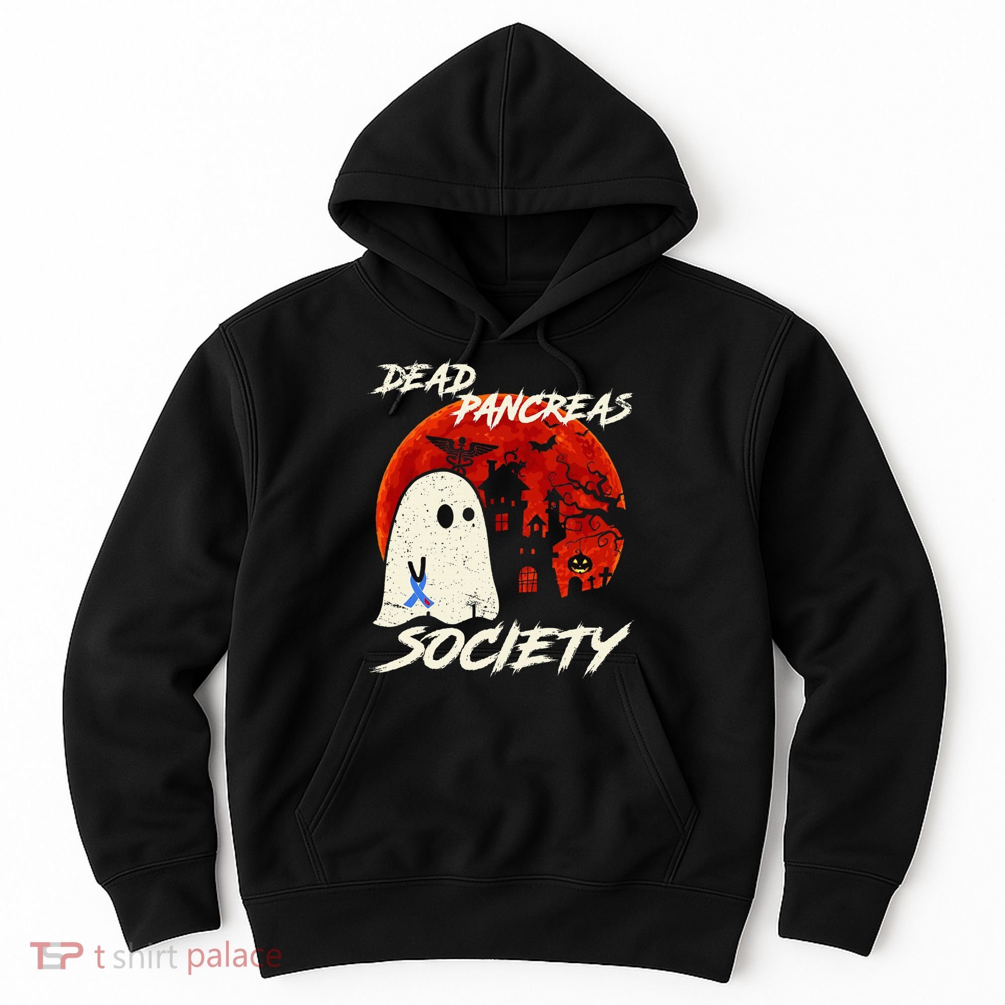 Dead Pancreas Society Ghost Diabetes Awareness Halloween Hoodie
