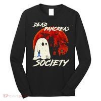 Dead Pancreas Society Ghost Diabetes Awareness Halloween Long Sleeve Shirt thumb 0