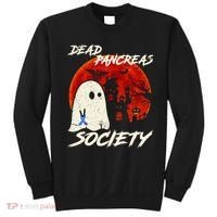 Dead Pancreas Society Ghost Diabetes Awareness Halloween Sweatshirt thumb 0