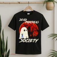 Dead Pancreas Society Ghost Diabetes Awareness Halloween T-Shirt thumb 2
