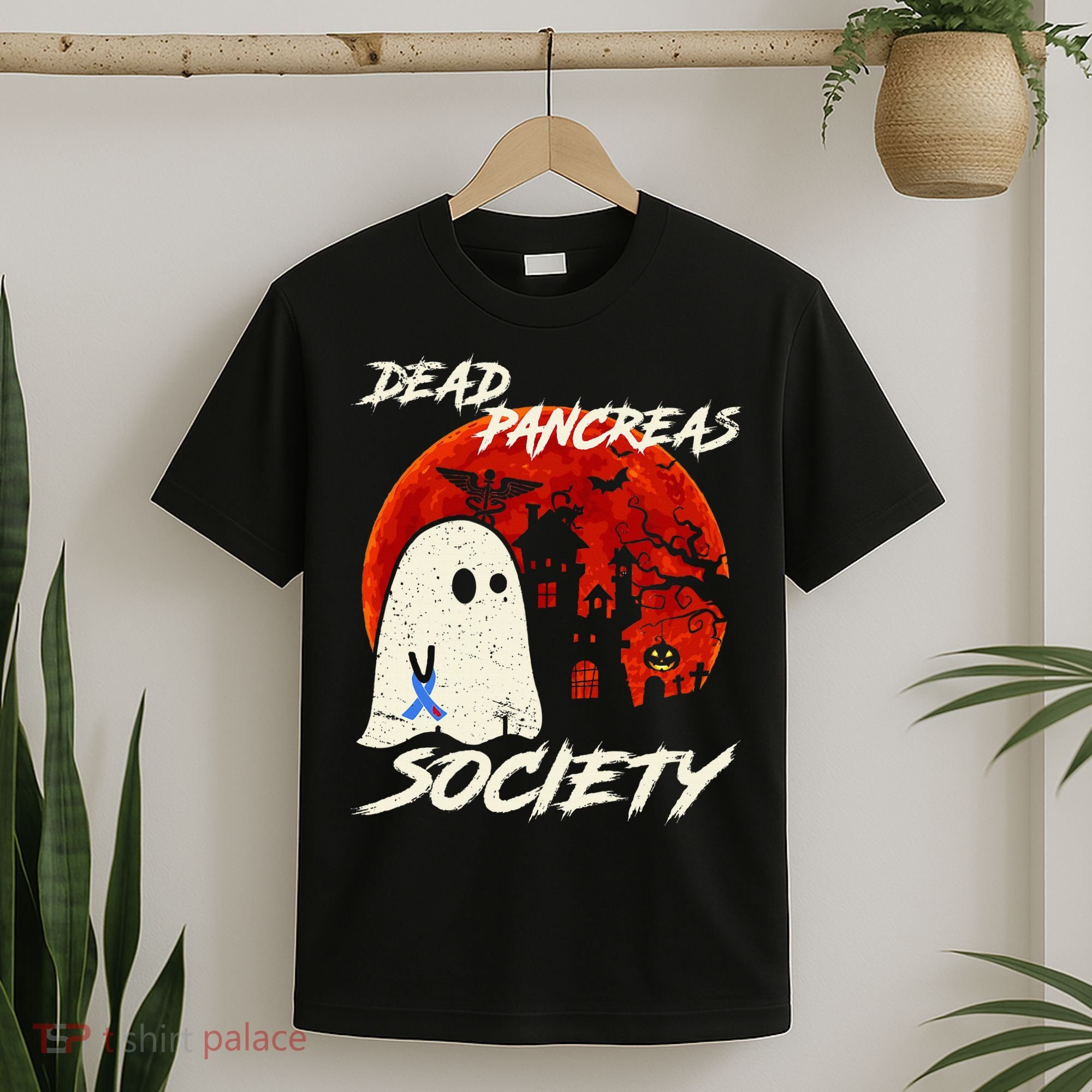 Dead Pancreas Society Ghost Diabetes Awareness Halloween T-Shirt