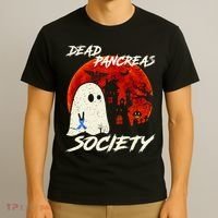 Dead Pancreas Society Ghost Diabetes Awareness Halloween T-Shirt thumb 3