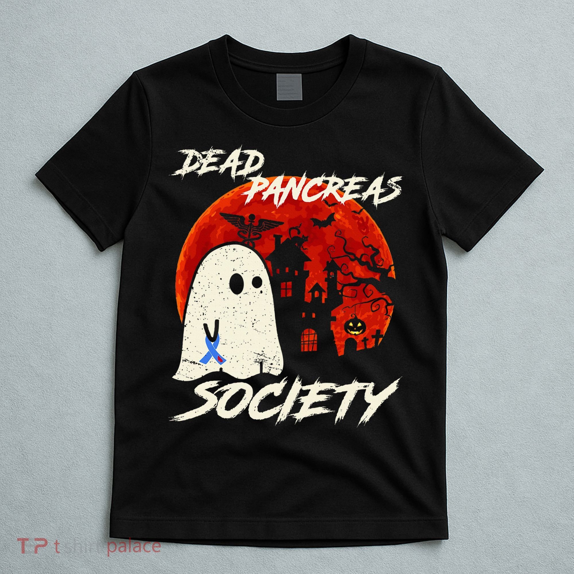 Dead Pancreas Society Ghost Diabetes Awareness Halloween T-Shirt