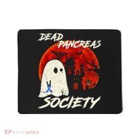 Dead Pancreas Society Ghost Diabetes Awareness Halloween Mousepad thumb 0