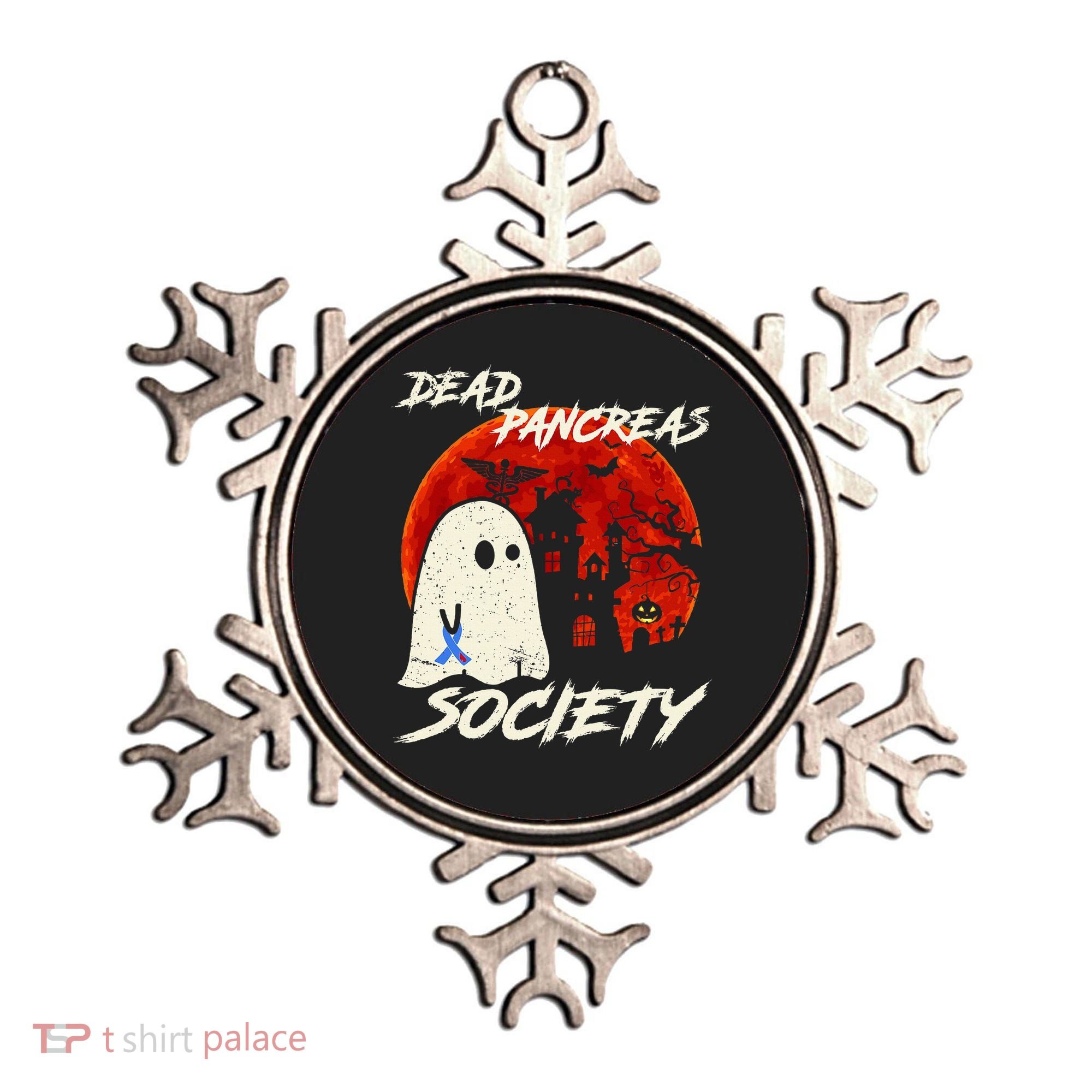 Dead Pancreas Society Ghost Diabetes Awareness Halloween Ornament