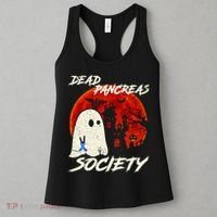 Dead Pancreas Society Ghost Diabetes Awareness Halloween Women's Tank Top thumb 3