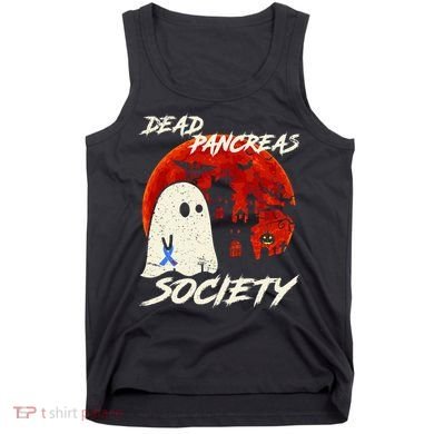 Dead Pancreas Society Ghost Diabetes Awareness Halloween Tank Top