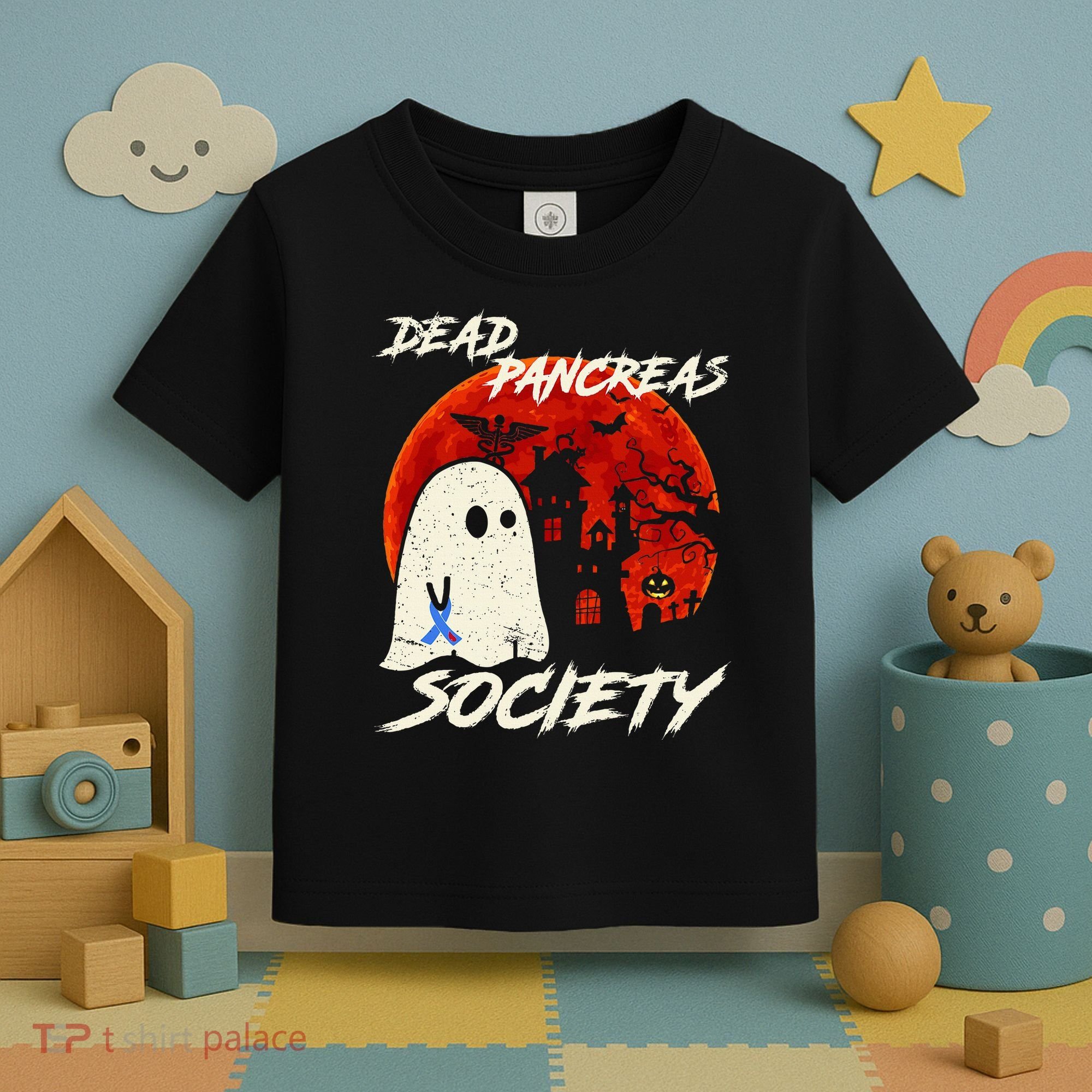 Dead Pancreas Society Ghost Diabetes Awareness Halloween Toddler T-Shirt
