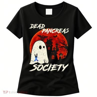 Dead Pancreas Society Ghost Diabetes Awareness Halloween Women's T-Shirt