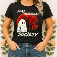 Dead Pancreas Society Ghost Diabetes Awareness Halloween Women's T-Shirt thumb 2