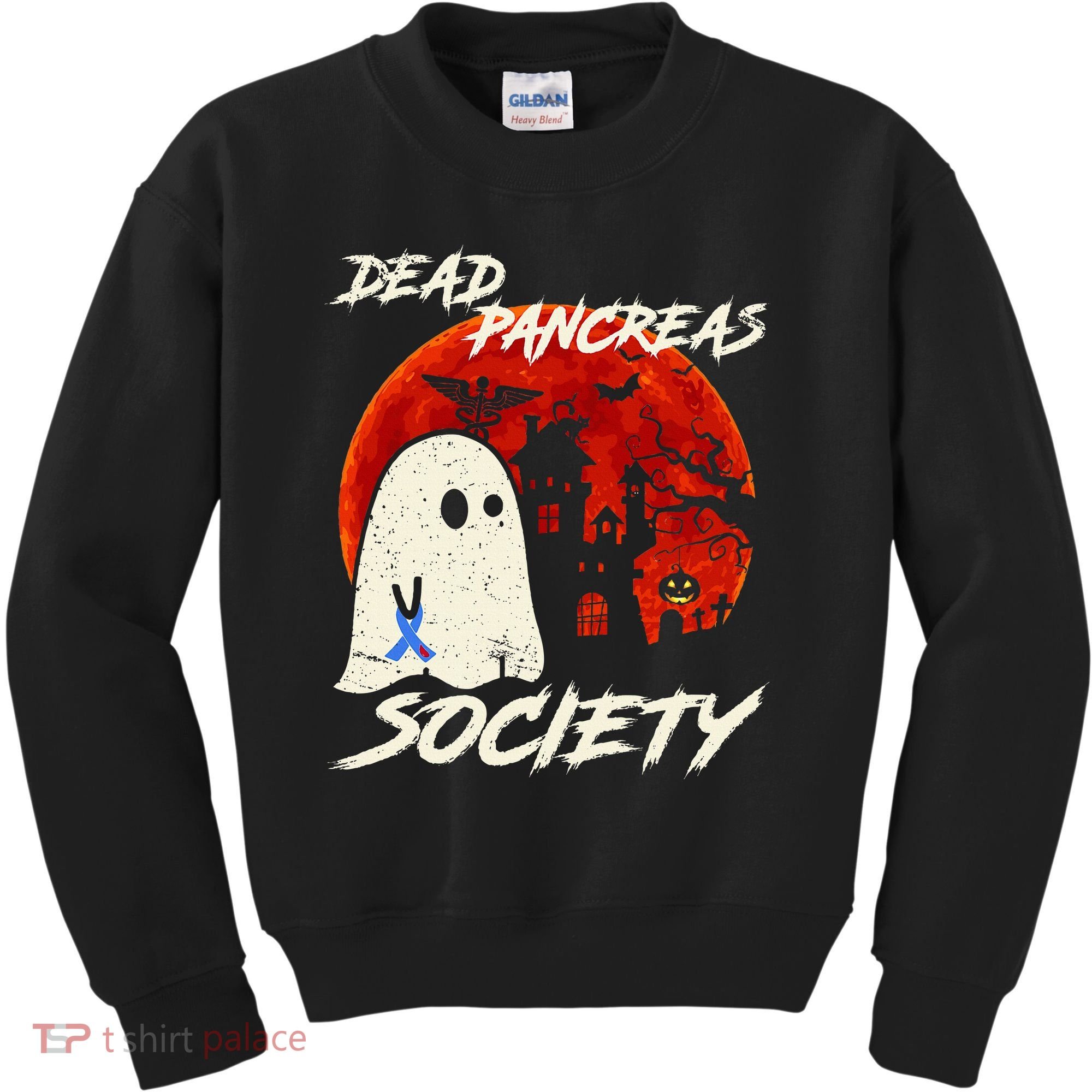 Dead Pancreas Society Ghost Diabetes Awareness Halloween Kids Sweatshirt