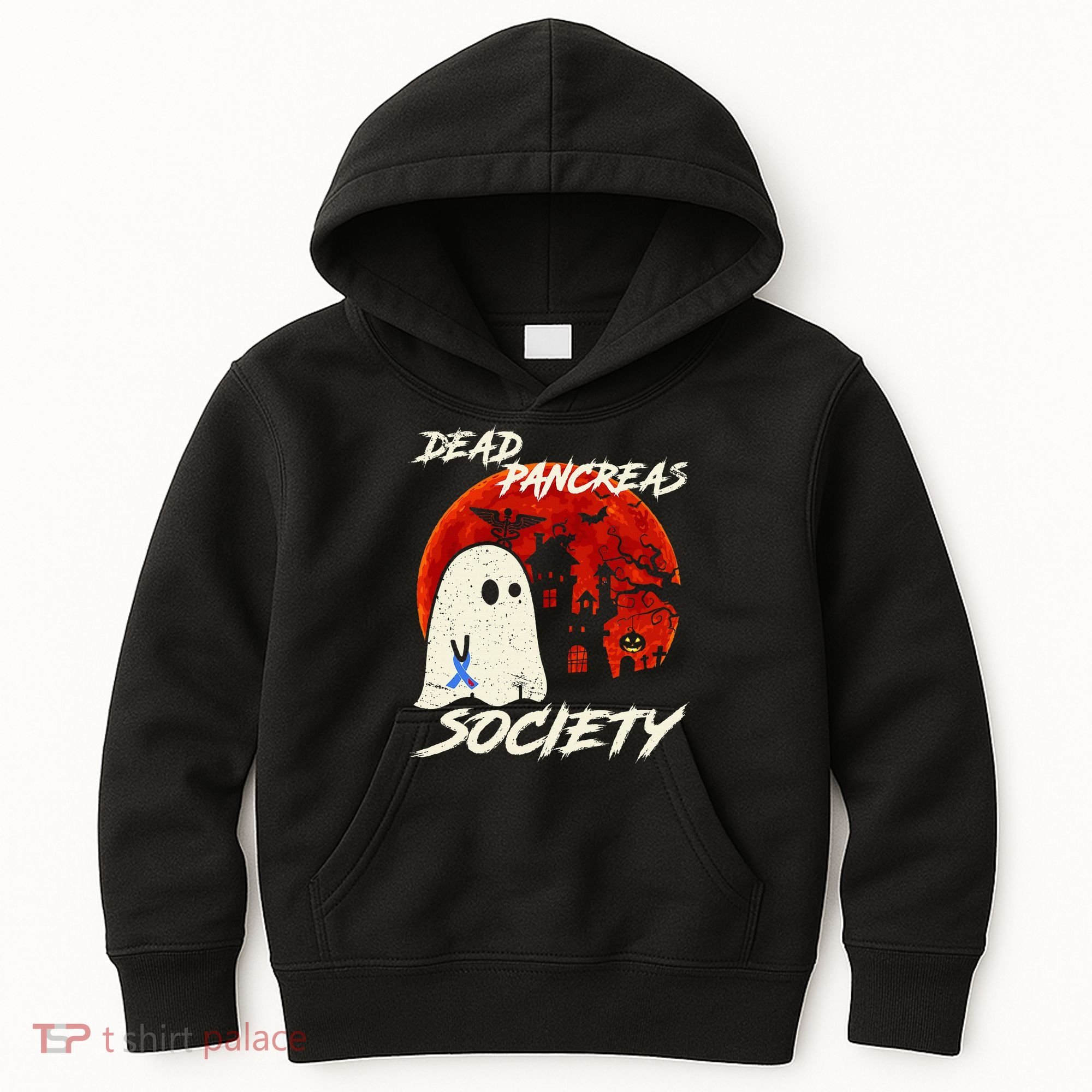 Dead Pancreas Society Ghost Diabetes Awareness Halloween Kids Hoodie