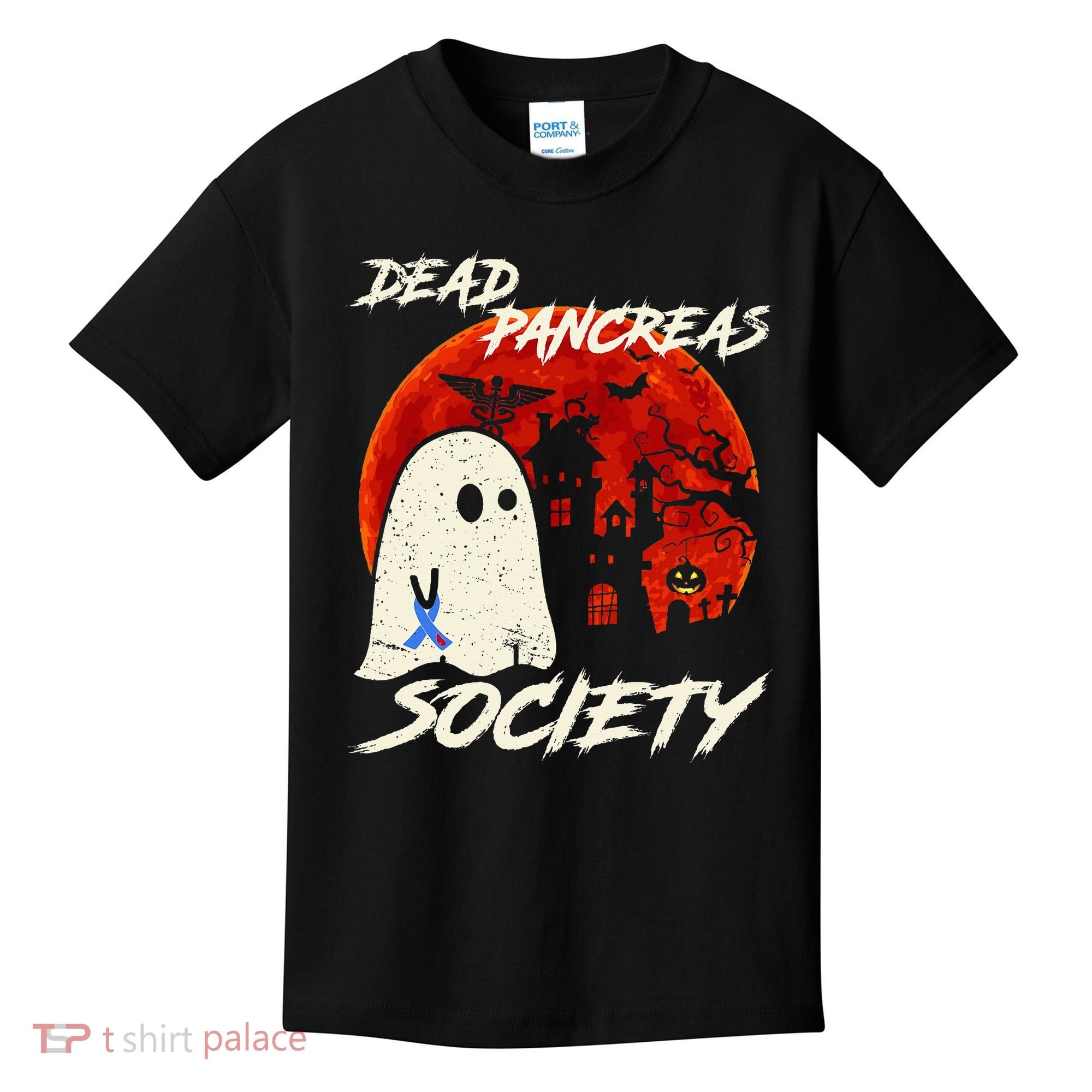Dead Pancreas Society Ghost Diabetes Awareness Halloween Kids T-Shirt