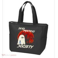 Dead Pancreas Society Ghost Diabetes Awareness Halloween Tote Bag thumb 3