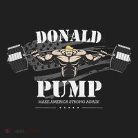 Donald Pump Trump Make America Strong Again Funny Tumbler thumb 3