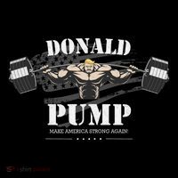 Donald Pump Trump Make America Strong Again Funny Ornament thumb 1