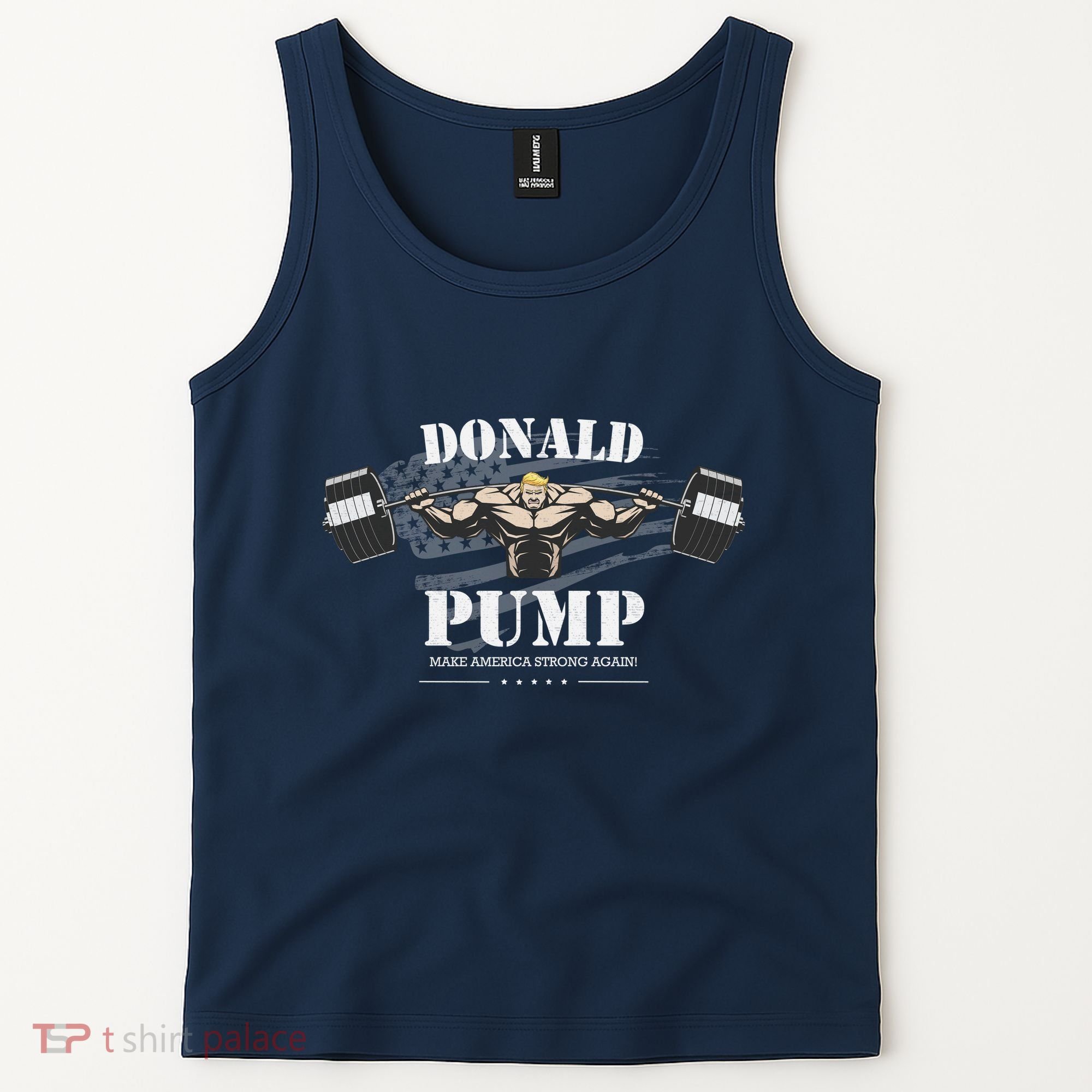 Donald Pump Trump Make America Strong Again Funny Tank Top